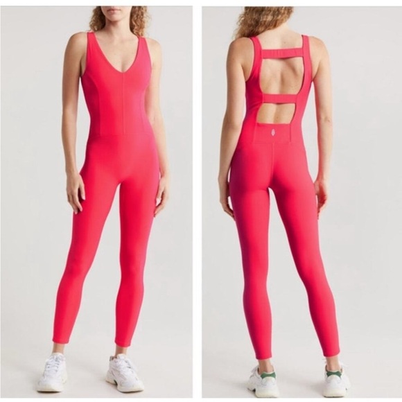 Free People Pants - FREE PEOPLE Never Better One-Piece in Electric Sunset Size Small NWT